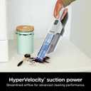 Shark Cyclone PET Handheld Vacuum with, HyperVelocity Suction, Powerful Pet Hair Pickup, Lightweight, XL Dust Cup, Including Upholstery Tool, 8" Crevice Tool, Scrubbing Brush, Pearl White, AA701