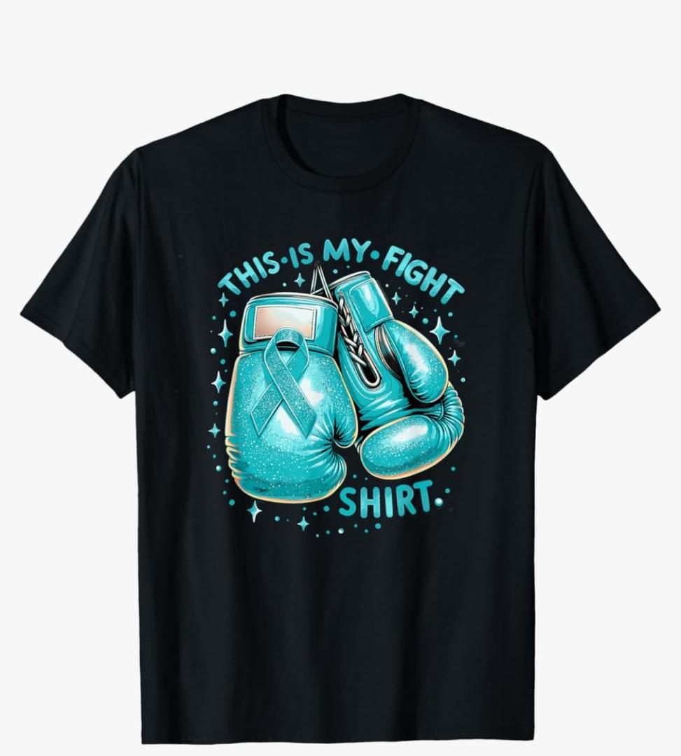 This Is My Fight Shirt Cervical Cancer Awareness T-Shirt, S