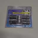 Black Wheel Locks Lug Nuts for Cars (M14X1.5 Thread Size, 1.57 inch Height, 60 Degree Cone Seats) - Set of 4 Locks and 1 Key