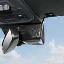 RAZPOY Inner Rearview Mirror Base Cover Trim Compatible with 2021-2023 Ford Bronco Carbon Fiber Interior Accessories