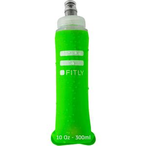 FITLY Soft Flask - Shrink As You Drink Soft Water Bottle for Hydration Pack - Folding Water Bottle Ideal for Running, Hiking, Cycling, Climbing & Rigorous Activity