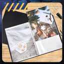 Lewtemi A2 Heavy Duty Binder with Plastic Sleeves 18 x 24 Inch Portfolio Folder with 30 Clear Sheet Protectors Art Portfolio Folder for Artwork Poster Protector for Paper Album Storage Display (Black)