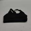 RUNNING GIRL Sports Bra for Women, Criss-Cross Back Padded Strappy Sports Bras Medium Support Yoga Bra with Removable Cups (Small, Black)