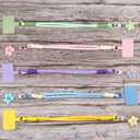 5 Pcs Pendant Flower Cute Keychain Wristlet Cell Phone Lanyard Colorful Resin Flowers Car Key Chain Women Phone Strap Aesthetic Keychain Lanyard Braided Phone Wrist Strap Phone Keychain Accessories