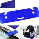 YHK Transfer Board and Slide Board, Plastic Slide Board for Transferring, Slide Assist Device for Seniors Transfer to Wheelchair, Bed, Toilet, Car, Hold up to 440 lbs, Slide Sheet 16"x24", Blue