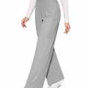 Wide Leg Trouser Pants for Women High Waisted Casual Lounge Pants Business Work Pants Palazzo Slacks with Pockets M