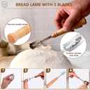 Complete Sourdough Starter Kit, Sourdough Bread Baking Supplies, Banneton Bread Proofing Basket with Sourdough Starter Jar, 9inch Round Bread Proofing Basket, for Bread Baking