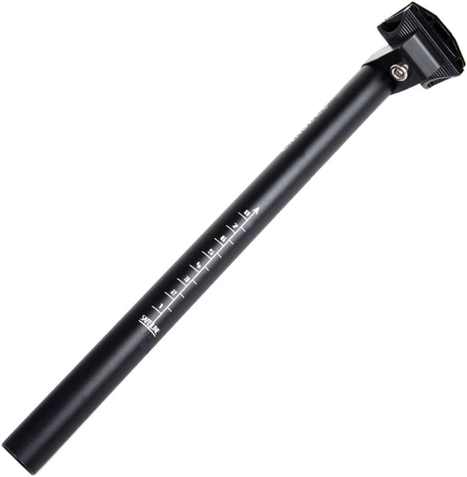 CYSKY 25.4/27.2/28.6/30.4/30.8 SeatPost 350mm Bike Seat Post Suitable for Most Bicycle Mountain Bike Road Bike MTB MTN BMX (Aluminum Alloy, Black), Size: 30.8mm*350mm