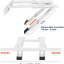 Window Air Conditioner Support Bracket, Universal Ac Window Bracket No Drilling and Tools Required, Heavy Duty Steel Holds Up to 220lbs, Fits Single Or Double Hung Windows, with Installation Manual