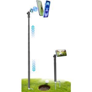 Golf Monopod Selfie Stick with Magnetic Phone Holder Mount - 57" Metal Pole Golf Phone Holder for Record Swing, Putting, Golf Training Aid, Tripod for iPhone 16 15 Compatible with Magsafe