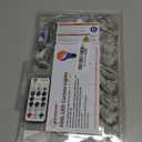 HXWEIYE 300LED Fairy Curtain Lights, 9.8x9.8Ft USB Plug-in 8 Modes Christmas String Hanging Lights with Remote for Bedroom Backdrop Wedding Indoor Wall Decor, Warm White, Tangle-Free  1 Pack (Regular)