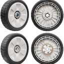 Lawn Mower Wheels Kit 4 Pack-8" Compatible with Honda HRR216 HRS216 HRT216 Walk Behind Lawn Mower, 2 Front Wheels 44710-VL0-L02ZB and 2 Rear Wheels 42710-VE2-M02ZE
