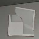 Spidfee Shower Splash Guard Kit, Large Splash Guards for Bathtub Waterproof Self-Adhesive Shower Corner Guards to Keep Water in Shower or Bath, Pack of 2 (9.25 x 9.25 inches) (White)