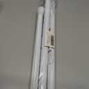 White Tension Curtain Rod for Windows 28 to 48 inch, Adjustable Expandable Pressure Spring Curtain Rod No Drilling, 7/8" Curtain Rod for Bedroom Doorway Closet Door