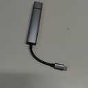 TIANSONG USB 3.0 SD Card Reader with Dual USB Ports, USB C SD Card Reader for iPhone 15/iPad/Mac 4 Ports Read and Write Simultaneously Memory Card Adapter for MacBook Pro/Air iMac Android S23 S22