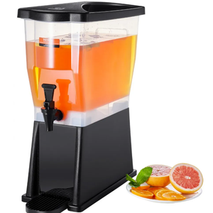 VEVOR Beverage Dispenser, 3 Gallon Drink Dispenser for Parties, Plastic Juice Dispenser with Stand Spigot Lid, Iced Tea Lemonade Juice Water Dispenser, for Restaurants, Hotels, Parties