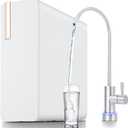 Under-Sink Tankless Reverse Osmosis Water Filter, Reverse Osmosis System, 600 GPD Water Filter, 2:1 Pure to Drain/Under Sink RO System/7 Stage Filtration, Smart Faucet Reminder for Home Office