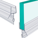 POZIA Clear Frameless Glass Shower Door Bottom Seal | Shower Door Sweep for Leak-Proof, Quick Installation to Create Reliable Water Barrier (1PACK-009A2-6mm Gap)