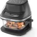 Cuisinart Air Fryer, Glass Basket & ClearView Window, 5 Functions, 4 Qt | Basket style air fryer with crisper plate, 5 cooking functions & 2 custom presets, 4qt air fryer heats to 450°F, AFC-4, Large
