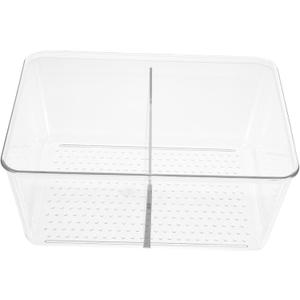Zerodeko Desk Organizer Box Pet Makeup Storage Container Compartments for Cosmetics and Jewelry Versatile Organizer for Home Office and Vanity Compact and Lightweight Design