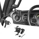 for JL A Pillar Grab Handle Cell Phone Holder Adjustable Anti-Shake Stabilizer Phone Mount for 2018-2021 Jeep Wrangler JL JLU & Gladiator JT