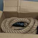Climbing Rope Gym Workout - 10FT Heavy Duty Jute Thick Ropes for Adults Strength Training Outdoor Tree Swing Indoor Home Fitness Exercise - 1.5 Inch