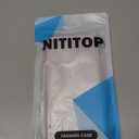 NITITOP Compatible with iPhone 16 Pro Max Case Cute Clear Durable Ribbon Bowknot Pattern for Girls Women Soft TPU Transparent Full Camera Lens Shockproof Protective Phone Cover - Pink