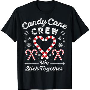 Christmas Candy Cane Heart Holiday Family Matching Pajama PJ T-Shirt Small