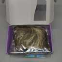 KooKaStyle Invisible Wire Hair Extensions with Transparent Headband Adjustable Size 4 Secure Clips Long Wavy Secret Wire Hairpiece 10H24#Dirty Blonde Mixed Bleach Blonde 16 Inch for Women