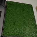 PETMAKER Artificial Grass Puppy Pee Pad with Tray, Reusable Dog Potty Training Mat for Indoor & Outdoor Use, Easy Clean Artificial Turf Surface for Dogs and Small Pets, Fake Grass Potty (Small 4-Layer System)