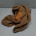 Tuff Pupper Fleece Dog Hoodie Sweater | Teddy Sherpa Outer & Soft Polar Fleece Lining | Adjustable Fit Winter Coat with Hood, Leash Hole, Ribbed Cuffs (Brown, XL)