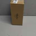 Mkono Small Artificial Flowers in Ceramic Vase 13.5" Centerpieces Coffee Table Decor, Silk Flower Arrangements for Home Decor Indoor Fake Flower Bouquet for Bathroom Dining Room Kitchen Wedding Brown (samll)