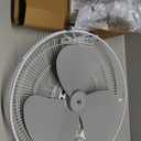 Comfort Zone 16" Quiet 3-Speed Wall Mount Fan with Remote Control, Timer and Adjustable Tilt, Ideal for Home, Bedroom, Gym & Office, CZ16WR
