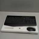 Wireless Keyboard and Mouse Combo - 9 Backlit Effects, RGB, Ergonomic Wrist Rest, Phone Holder, 2.4G Full Size, Rechargeable, Sleep Mode, Quiet Keyboard Set for Computer, PC, Laptop, Mac, Windows (Classic Black)