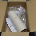 GO&SO Oatmeal Linen Lamp shades Large Drum Linen Lampshade 16" Top x 16" Bottom x 10" High (Spider) Farmhouse Lampshade for Table & Floor Lamp - Lampshades Replacement
