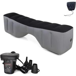 Car Bed, Car Air Bed, Car Mattress, Back Seat Bed, Back Seat Gap Filler Pad, Inflatable, Extender, Portable Sleeping Accessories for SUV, Camping, Travel, Rest, with Air Pump