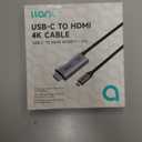 llano USB C to HDMI Cable with 100W PD Charging, 4K@60Hz 2-in-1 Unidirectional Adapter Thunderbolt 5/4/3 Compatible, for MacBook, iPhone 17 Pro Max, Steam Deck, Switch 2, iPad (6.6ft (2m))