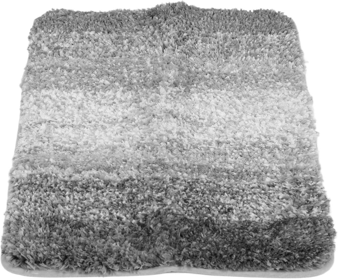 Bathroom Entrance Floor Pads, Bathroom Rugs Gradient Color for Toilets
 16×24