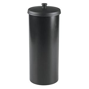 iDesign Freestanding Bathroom Toilet Paper Storage Holder for 3 Extra Rolls, Matte Black