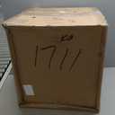 PEMAR Mother of Pearl Pedestal Side Table Modern Mushroom Minimalist Drink Accent End Table for Small Space, Bedside for Bedroom, Living Room, Hallway (White & Cream Sunlight)