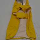 Dog Raincoat, Adjustable Dog Rain Jacket with Clear Hooded Double Layer for Large Medium Small Dogs Puppies, Waterproof Rain Coat Poncho with Reflective Storage Pocket & Rim (Yellow,M)