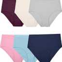 Fruit of the Loom womens Cotton Blend Bikini Underwear (8, Low Rise Brief - Modal - 6 Pack