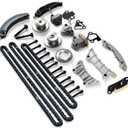 3.6 Timing Chain Kit w/Chain Guide Tensioner Sprocket for 2.8L 3.0L 3.6L Chevy Equinox Malibu Traverse GMC Acadia Cadillac CTS SRX Buick Enclave V6 Engine Engine Timing Set Replace # 9-0753S 9-0753sx