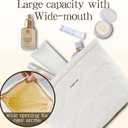 Quilted Cotton Makeup Pouch, Large Floral Makeup Bag for Women, Kawaii Travel Cosmetic Pouch Coquette Organizer Bag