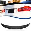 Carbon Fiber Pattern F30 Spoiler PSM-Style Compatible with (2013-2018) 3 Series F30 Sedan / F80 M3 Sedan