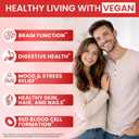 2 Pack Vitamin B Complex 20000 mcg - Vitamin B12 Sublingual Methylcobalamin Extra Strength Raspberry Liquid Drops for Women and Men - USA Made, B1, B2, B3, B5,B6, Biotin, Folic Acid | 4fl oz (120ml)