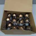 Ferraycle 12 Pcs Mini Lantern for Centerpiece Western Wedding Decor 4 Inch Camping Decorative with LED Candle Vintage Hanging Lantern Ornaments Bulk for Cowboy Cowgirl Xmas Party Decoration (Bronze)