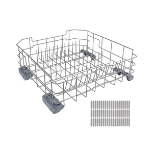 Upgraded WD28X26099 Dishwasher Lower Dishrack Assembly Compatible with GE dishwashers, Replacement number WD28X34744 WD28X10346, WD28X22506, WD28X22696, WD28X24396, WD28X24478, WD28X26103 ect