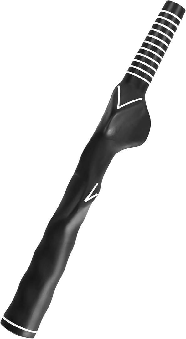 3 x Right - Hand/Left - Hand Golf Training Grip - Single/Double - Ideal for Beginners - Black - White, 10.3 Inch - Golf Swing Trainer Accessories