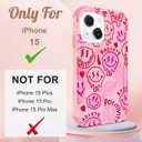 for iPhone 15 Case Compatible with MagSafe - Women Cute Girls Magnetictective Phone Cover Girly Kawaii Pretty Heavy Duty Shockof Funda for Apple 15 Phone Cases